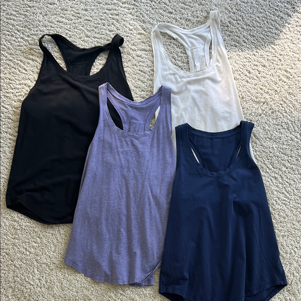 Lululemon lot of 4 Love tanks